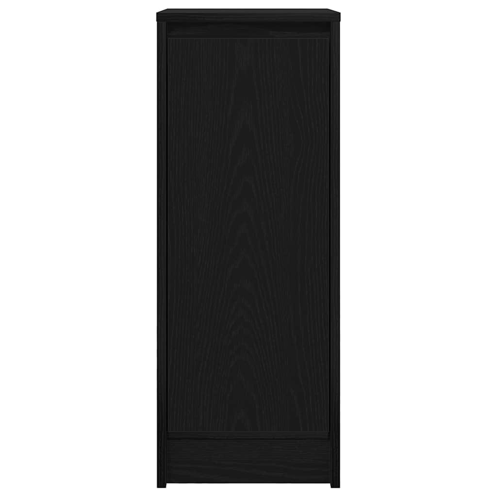 vidaXL Sideboard Black Oak 29.5x34x76 cm Engineered Wood 6