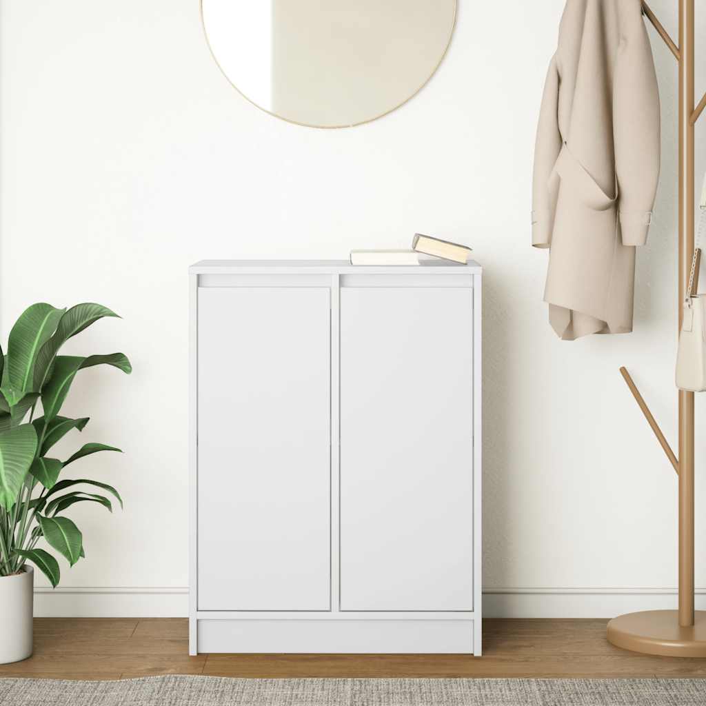 vidaXL Sideboard White 57x34x76 cm Engineered Wood 3