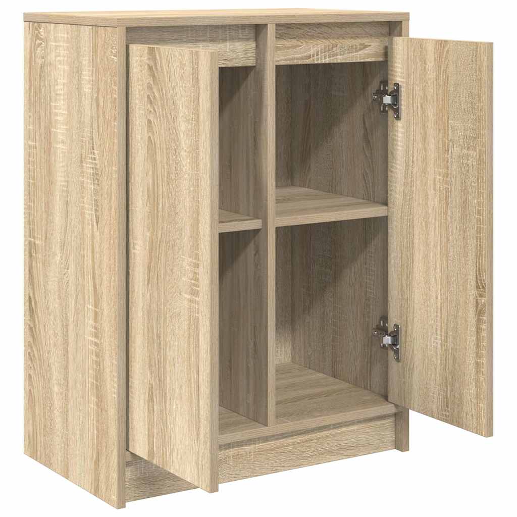 vidaXL Sideboard Sonoma Oak 57x34x76 cm Engineered Wood 5