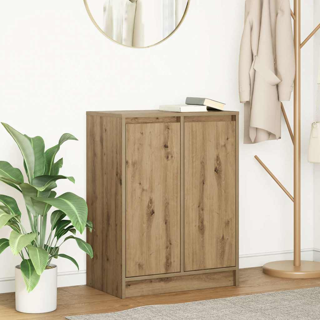 vidaXL Sideboard Artisan Oak 57x34x76 cm Engineered Wood 1