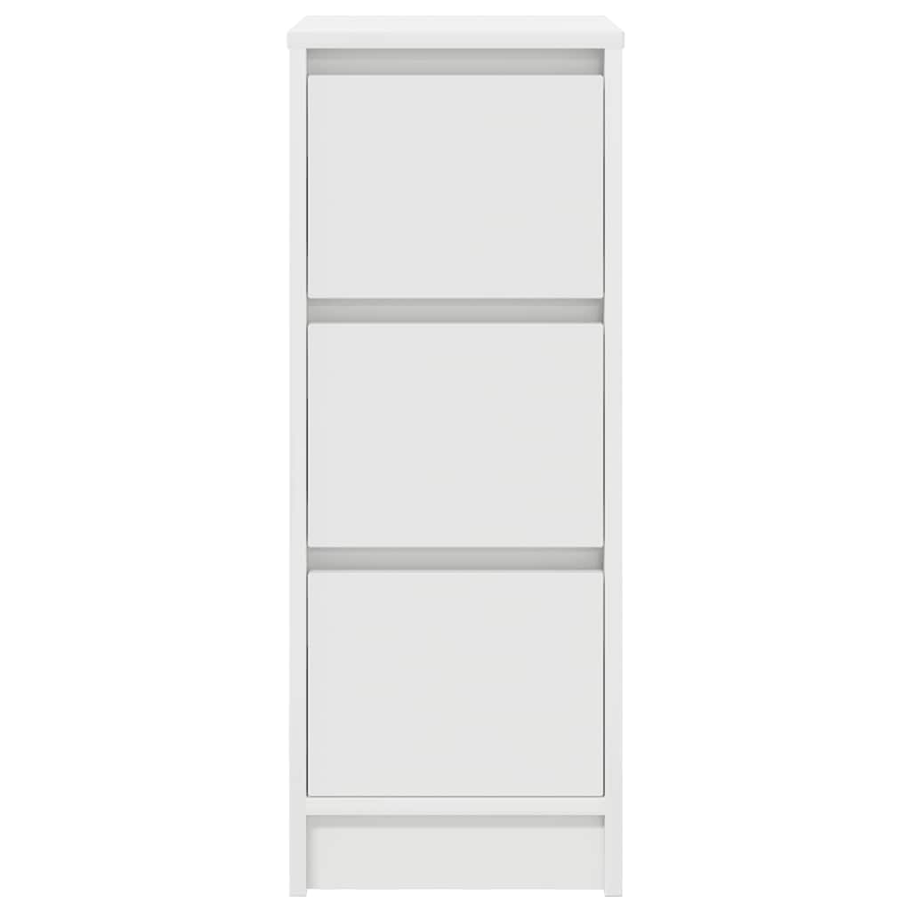 Sideboard 29,5x34x76 cm Engineered Wood White
