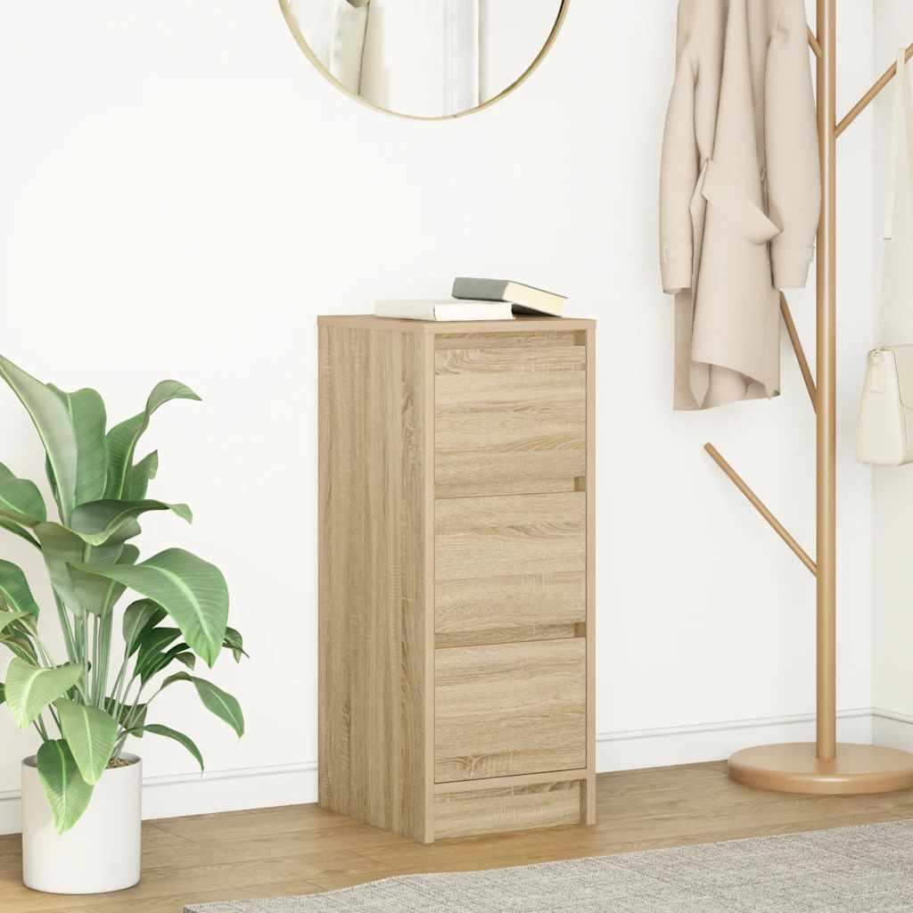 Sideboard 29,5x34x76 cm Engineered Wood Sonoma oak