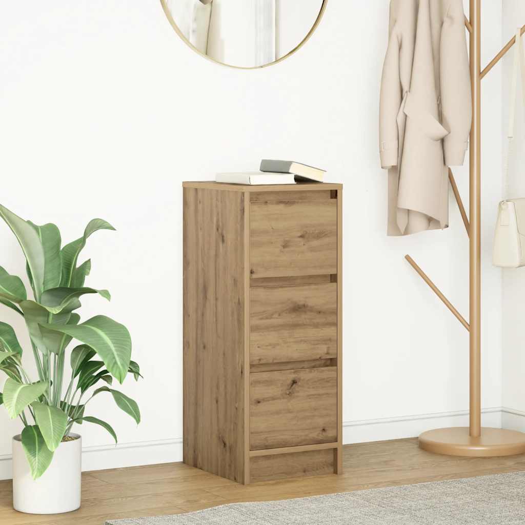 Sideboard 29,5x34x76 cm Engineered Wood Artisan oak