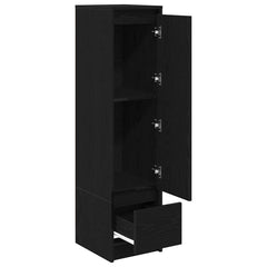 vidaXL Highboard Black Oak 29.5x34x119.5 cm Engineered Wood 5