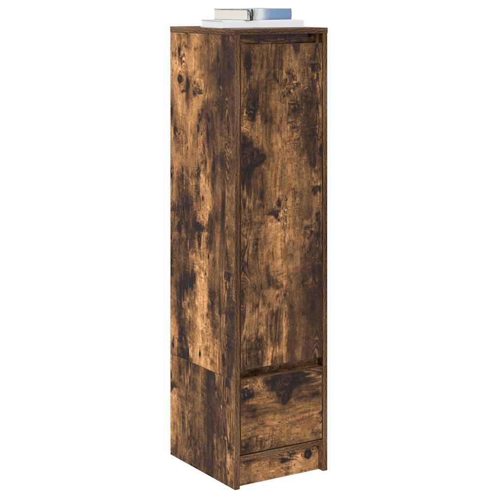 vidaXL Highboard Smoked Oak 29.5x34x119.5 cm Engineered Wood 4