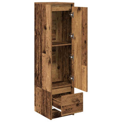 vidaXL Highboard Old Wood 29.5x34x119.5 cm Engineered Wood 5