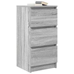 vidaXL Sideboard Grey Sonoma 37.5x35x76 cm Engineered Wood 4