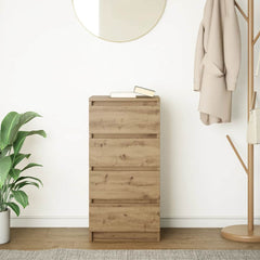 vidaXL Sideboard Artisan Oak 37.5x35x76 cm Engineered Wood 3