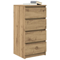 vidaXL Sideboard Artisan Oak 37.5x35x76 cm Engineered Wood 4