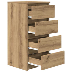 vidaXL Sideboard Artisan Oak 37.5x35x76 cm Engineered Wood 5