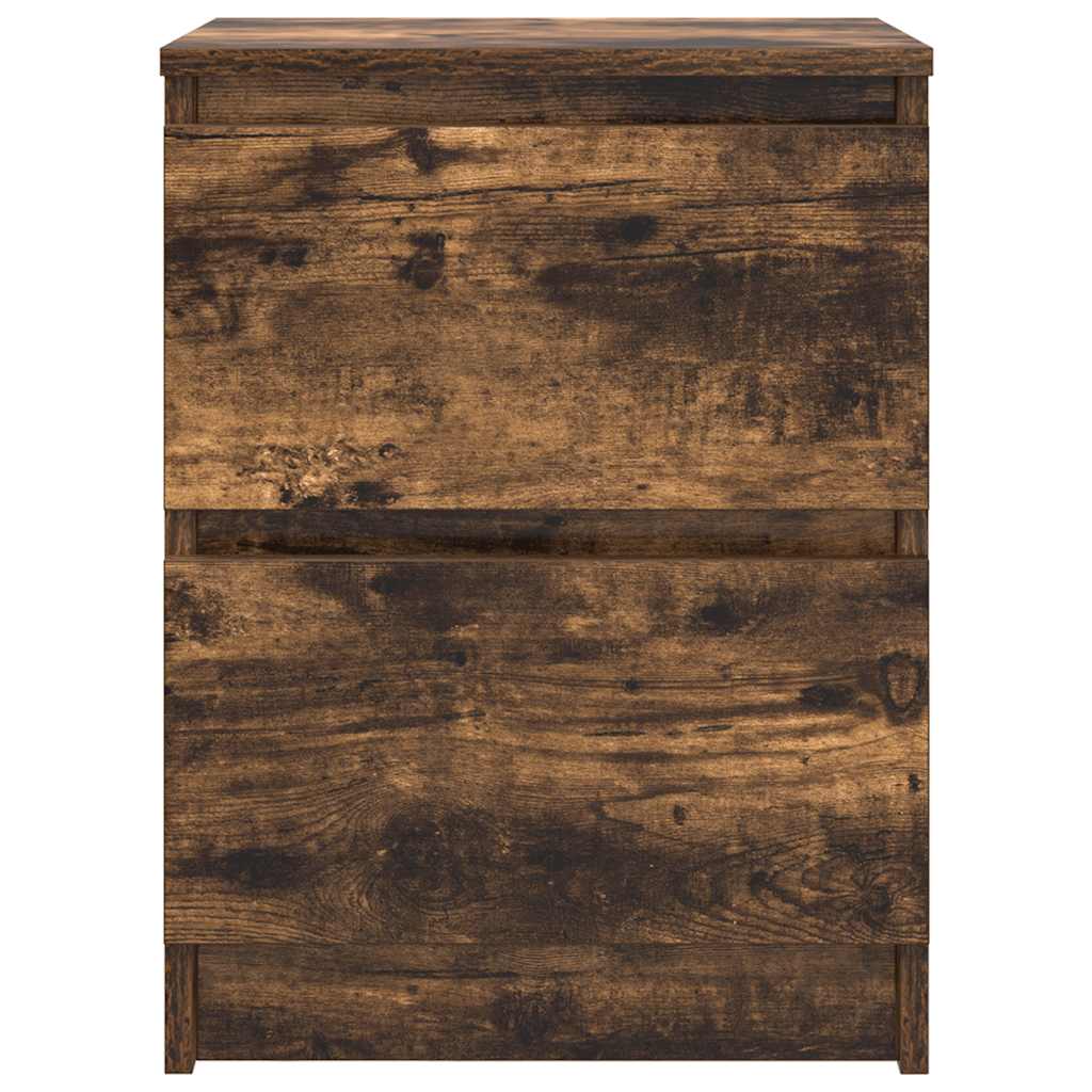 vidaXL TV Cabinet Smoked Oak 40x35x54 cm Engineered Wood 6