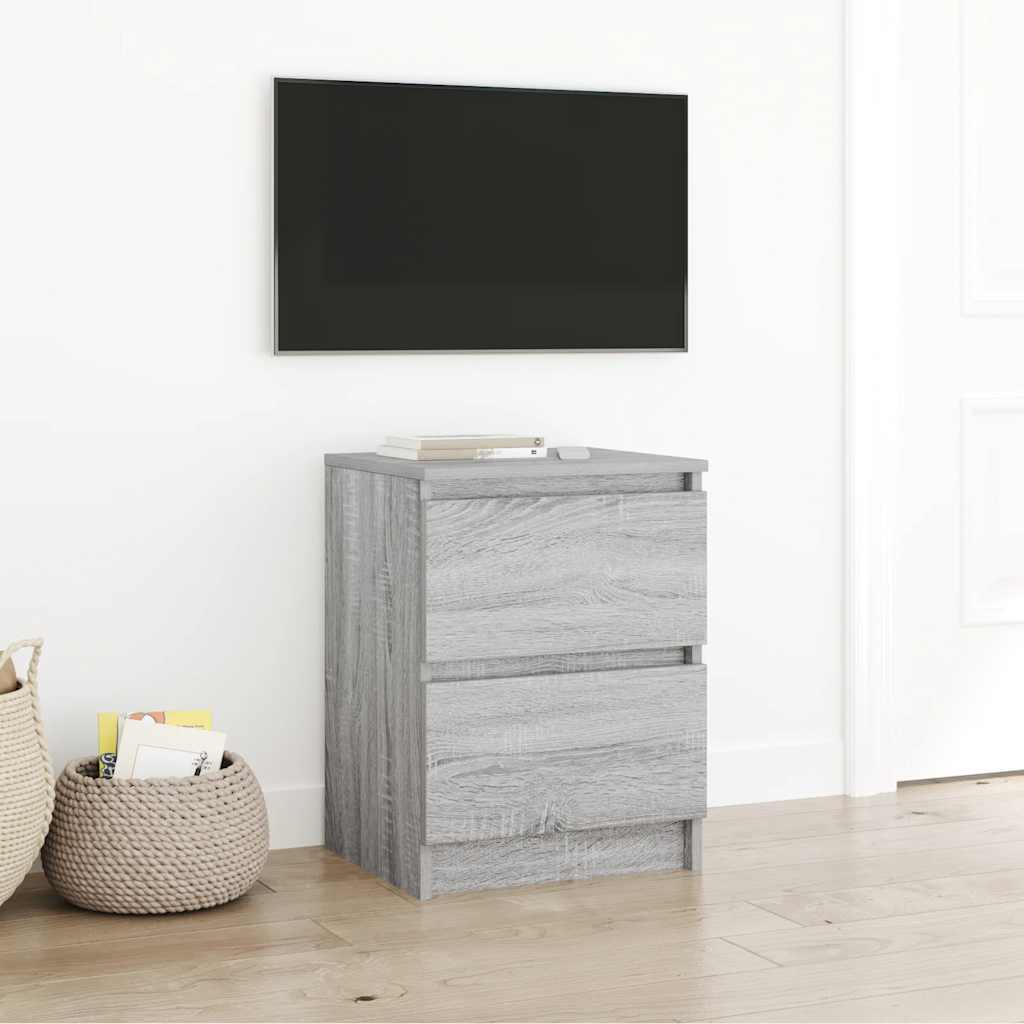 vidaXL TV Cabinet Grey Sonoma 40x35x54 cm Engineered Wood 1