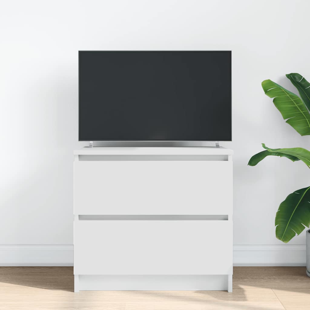 TV Cabinet 60x35x54 cm Engineered Wood White
