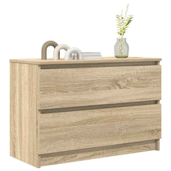 vidaXL TV Cabinet Sonoma Oak 80x35x54 cm Engineered Wood 4