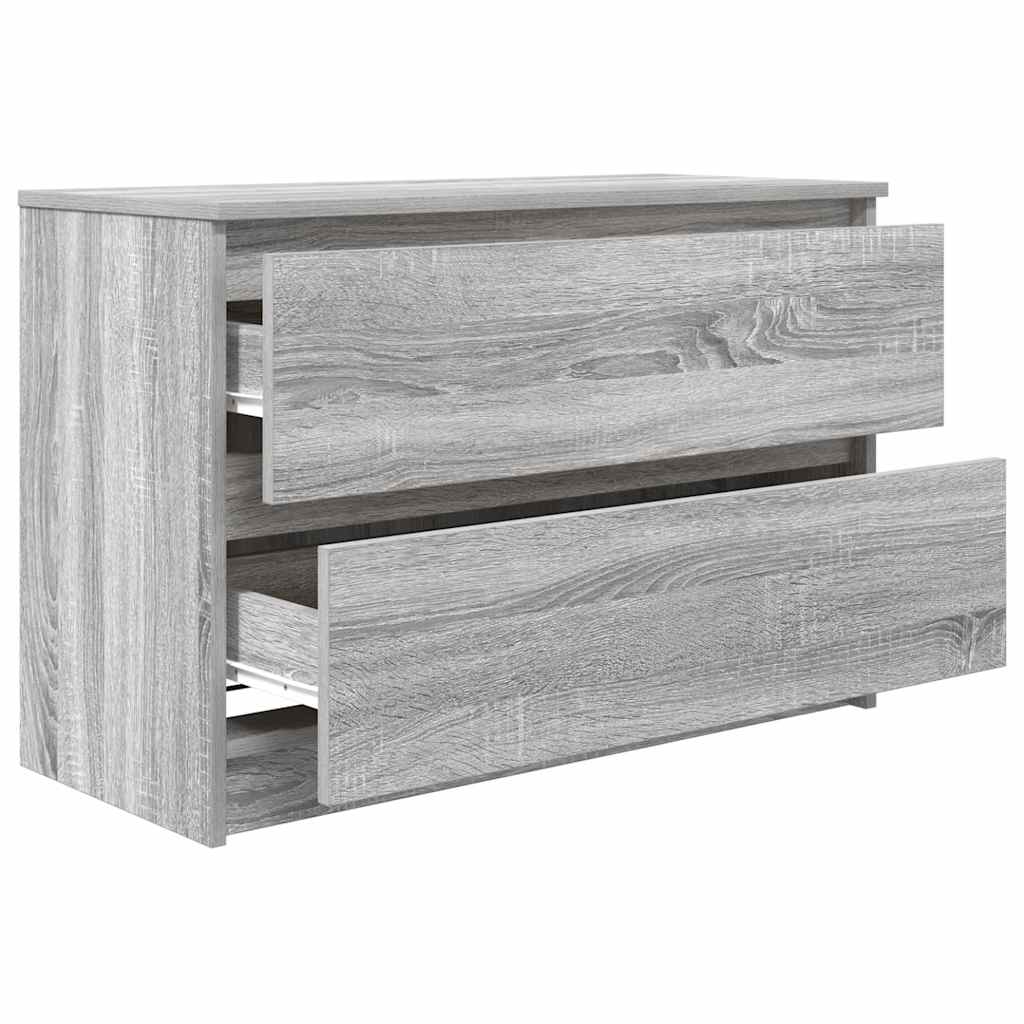 vidaXL TV Cabinet Grey Sonoma 80x35x54 cm Engineered Wood 5