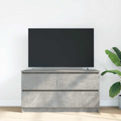 vidaXL TV Cabinet Concrete Grey 100x35x54 cm Engineered Wood 3