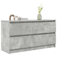 vidaXL TV Cabinet Concrete Grey 100x35x54 cm Engineered Wood 4