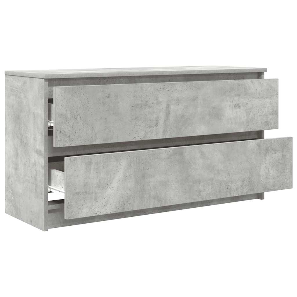 vidaXL TV Cabinet Concrete Grey 100x35x54 cm Engineered Wood 5