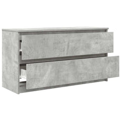 vidaXL TV Cabinet Concrete Grey 100x35x54 cm Engineered Wood 5