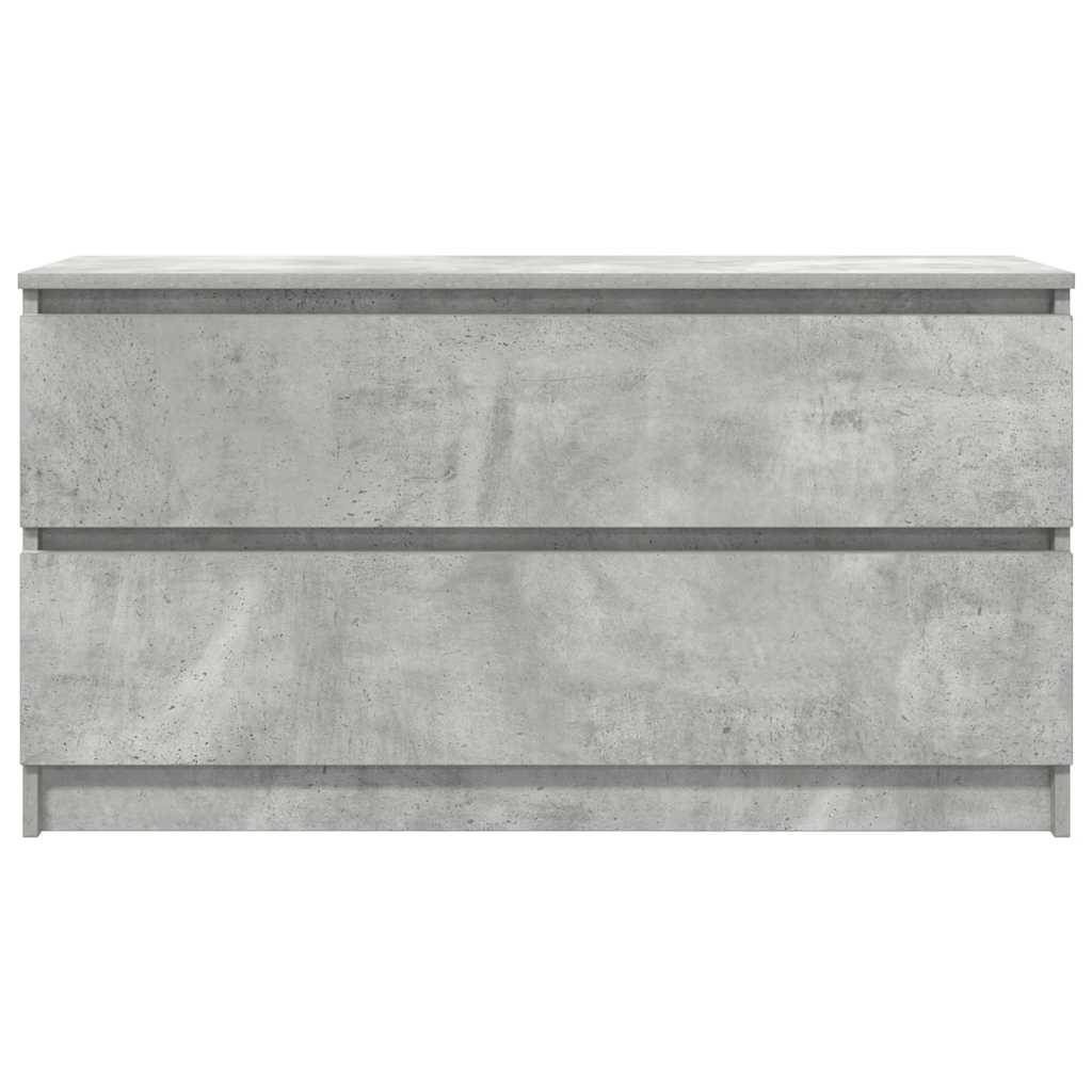 vidaXL TV Cabinet Concrete Grey 100x35x54 cm Engineered Wood 6