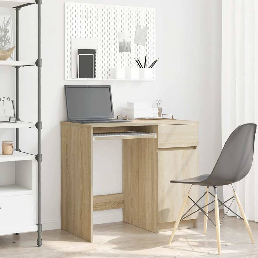 Desk 86x49x76 cm Engineered Wood Sonoma oak