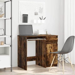 Desk 86x49x76 cm Engineered Wood Smoked oak