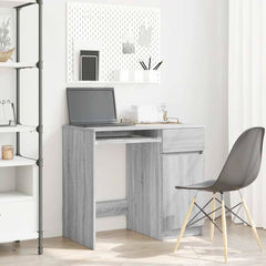 Desk 86x49x76 cm Engineered Wood Grey sonoma