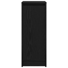 vidaXL Shoe Cabinet Black Oak 29.5x34x76 cm Engineered Wood 6