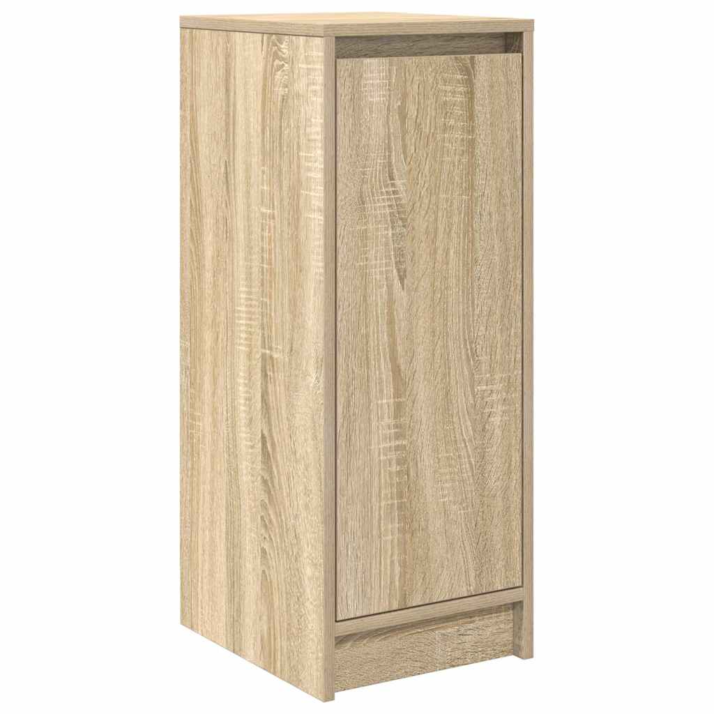 vidaXL Shoe Cabinet Sonoma Oak 29,5x34x76 cm Engineered Wood 2