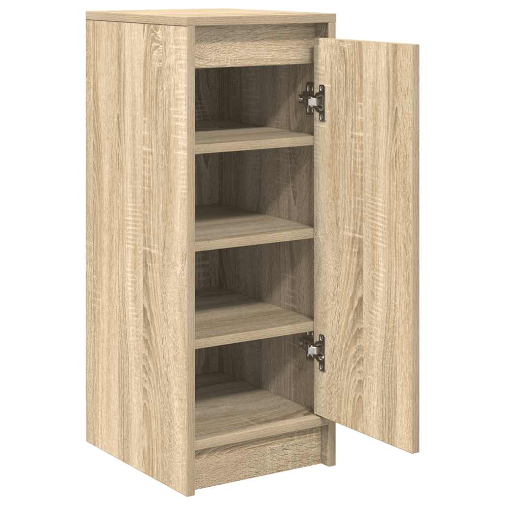 vidaXL Shoe Cabinet Sonoma Oak 29,5x34x76 cm Engineered Wood 4