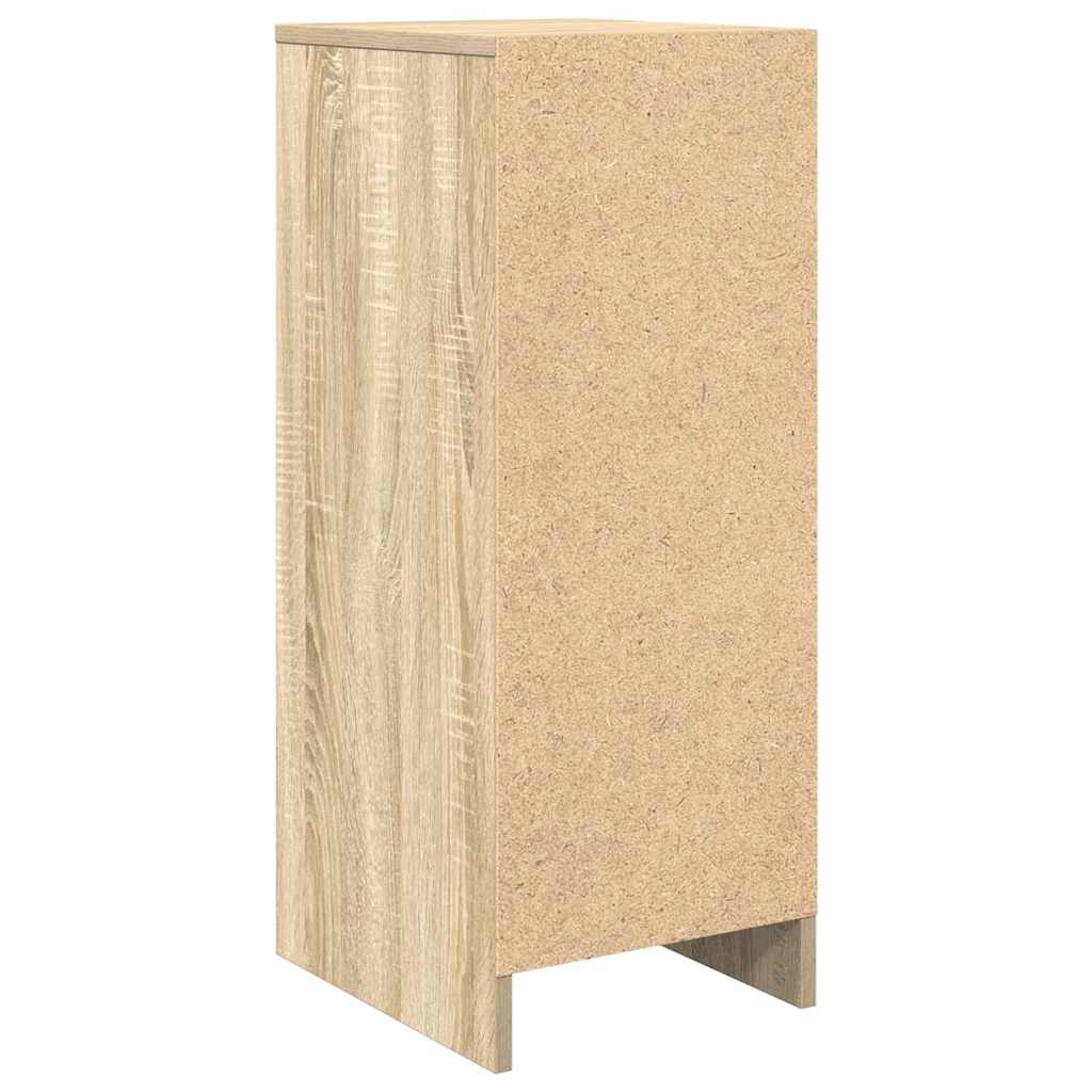 vidaXL Shoe Cabinet Sonoma Oak 29,5x34x76 cm Engineered Wood 6