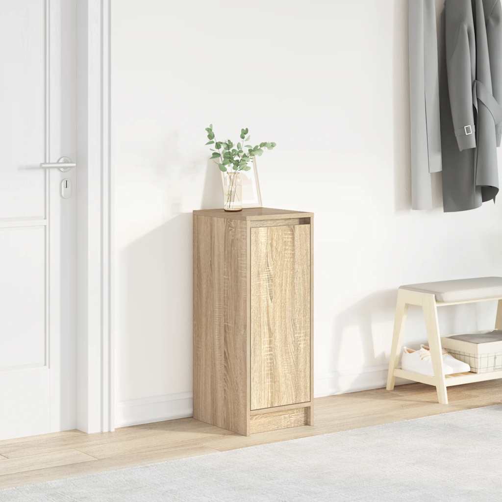 vidaXL Shoe Cabinet Sonoma Oak 29,5x34x76 cm Engineered Wood 1