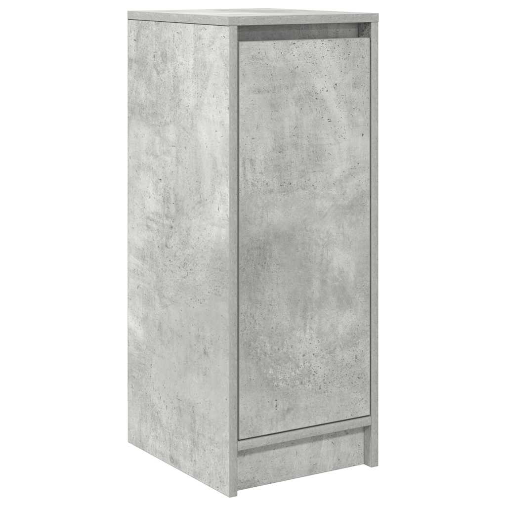 vidaXL Shoe Cabinet Concrete Grey 29.5x34x76 cm Engineered Wood 2