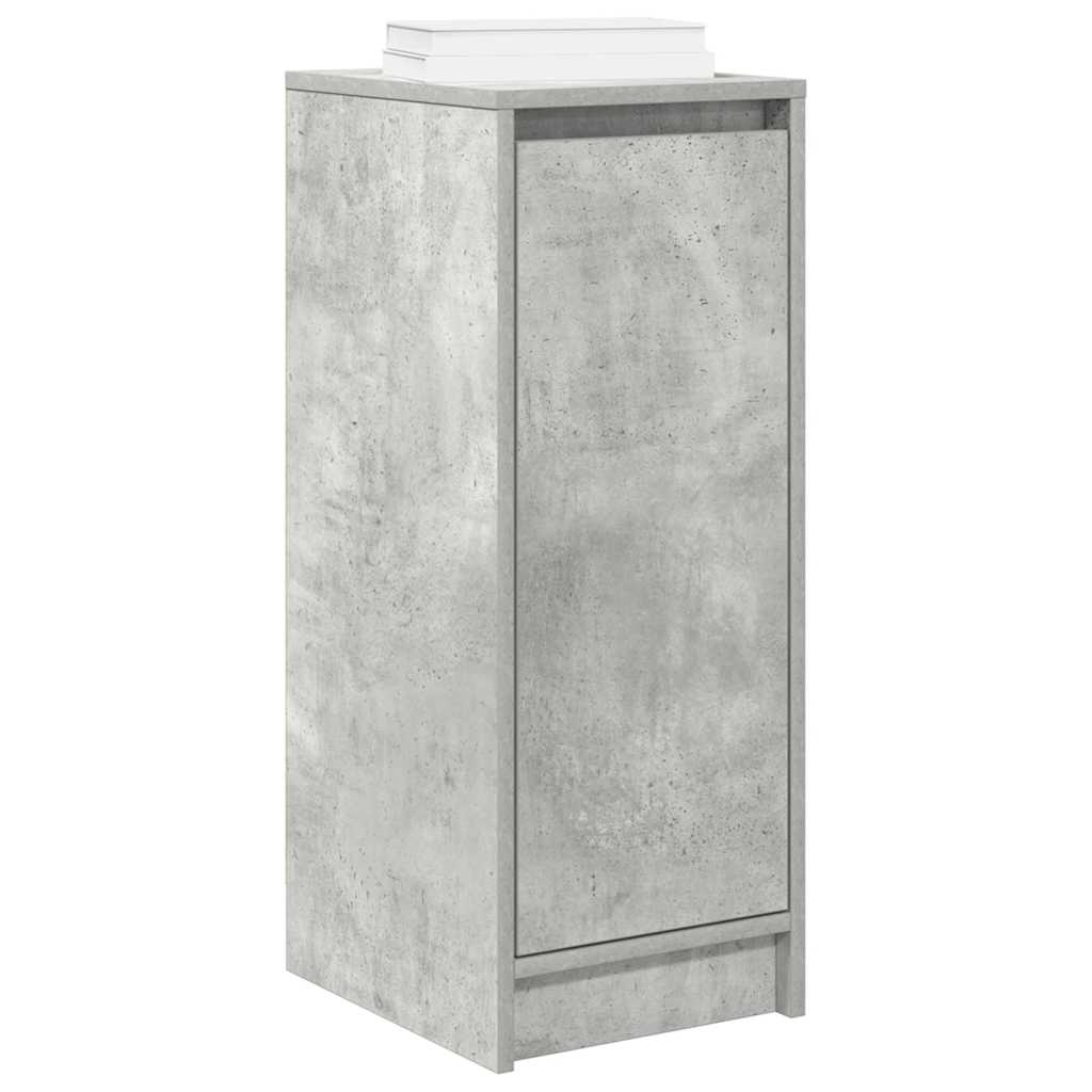 vidaXL Shoe Cabinet Concrete Grey 29.5x34x76 cm Engineered Wood 4