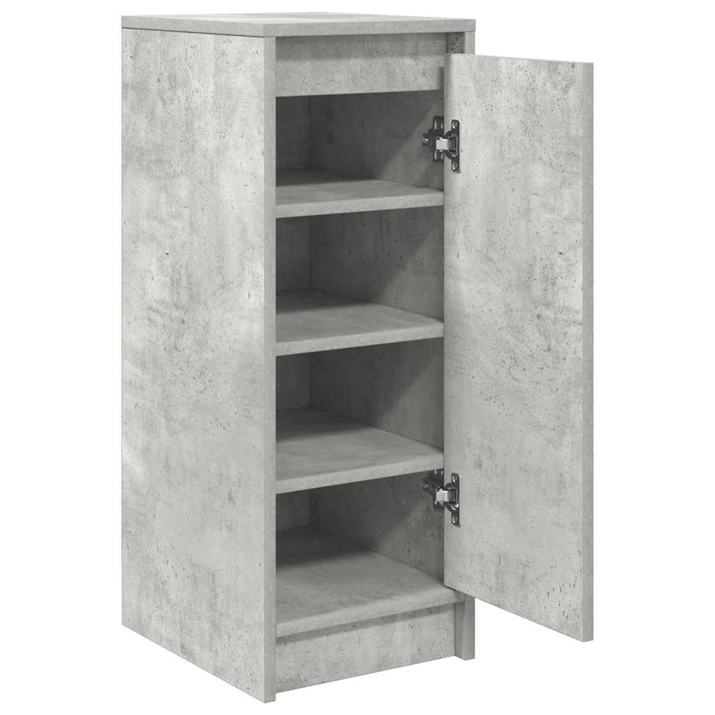 vidaXL Shoe Cabinet Concrete Grey 29.5x34x76 cm Engineered Wood 5