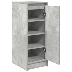 vidaXL Shoe Cabinet Concrete Grey 29.5x34x76 cm Engineered Wood 5