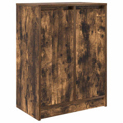 vidaXL Shoe Cabinet Smoked Oak 57x34x76 cm Engineered Wood 2