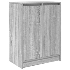 vidaXL Shoe Cabinet Grey Sonoma 57x34x76 cm Engineered Wood 2