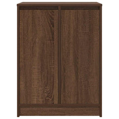 vidaXL Shoe Cabinet Brown Oak 57x34x76 cm Engineered Wood 6