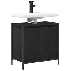 vidaXL Bathroom Basin Cabinet Black 60x34.5x60 cm 4