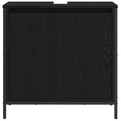 vidaXL Bathroom Basin Cabinet Black 60x34.5x60 cm 6