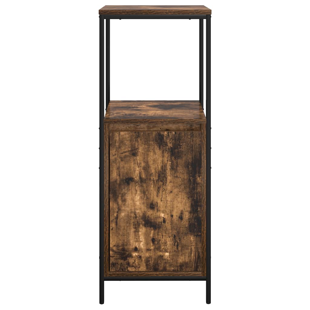 vidaXL Bathroom Cabinet with Shelves Smoked Oak 36x35x95 cm 6