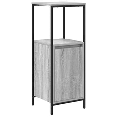 vidaXL Bathroom Cabinet with Shelves Grey Sonoma 36x35x95 cm 2