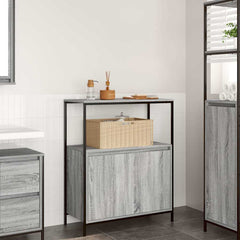 Bathroom Cabinet with Shelves 76,5x35x95 cm Grey sonoma