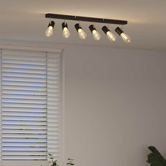 vidaXL Ceiling Spotlight Black 73 x 6.5 x 11.5 cm Metal 4