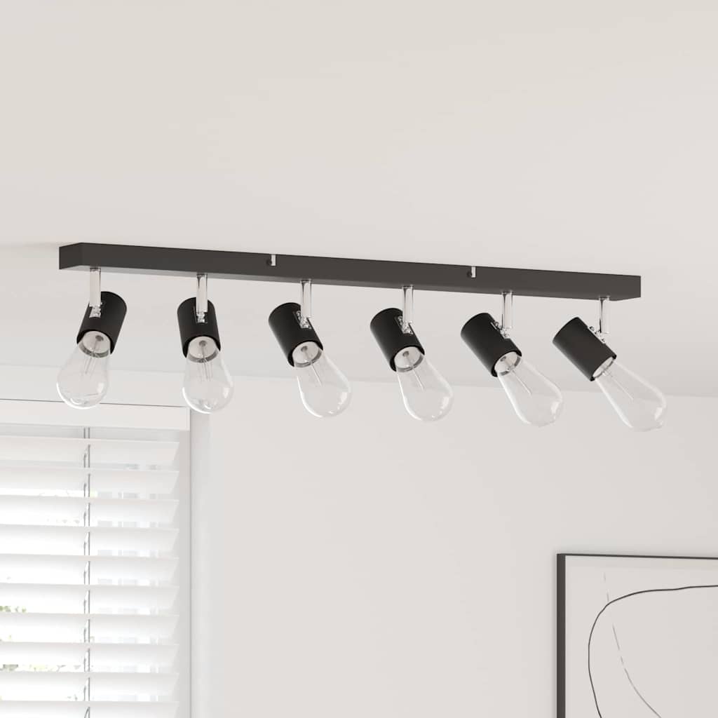 vidaXL Ceiling Spotlight Black 73 x 6.5 x 11.5 cm Metal 1