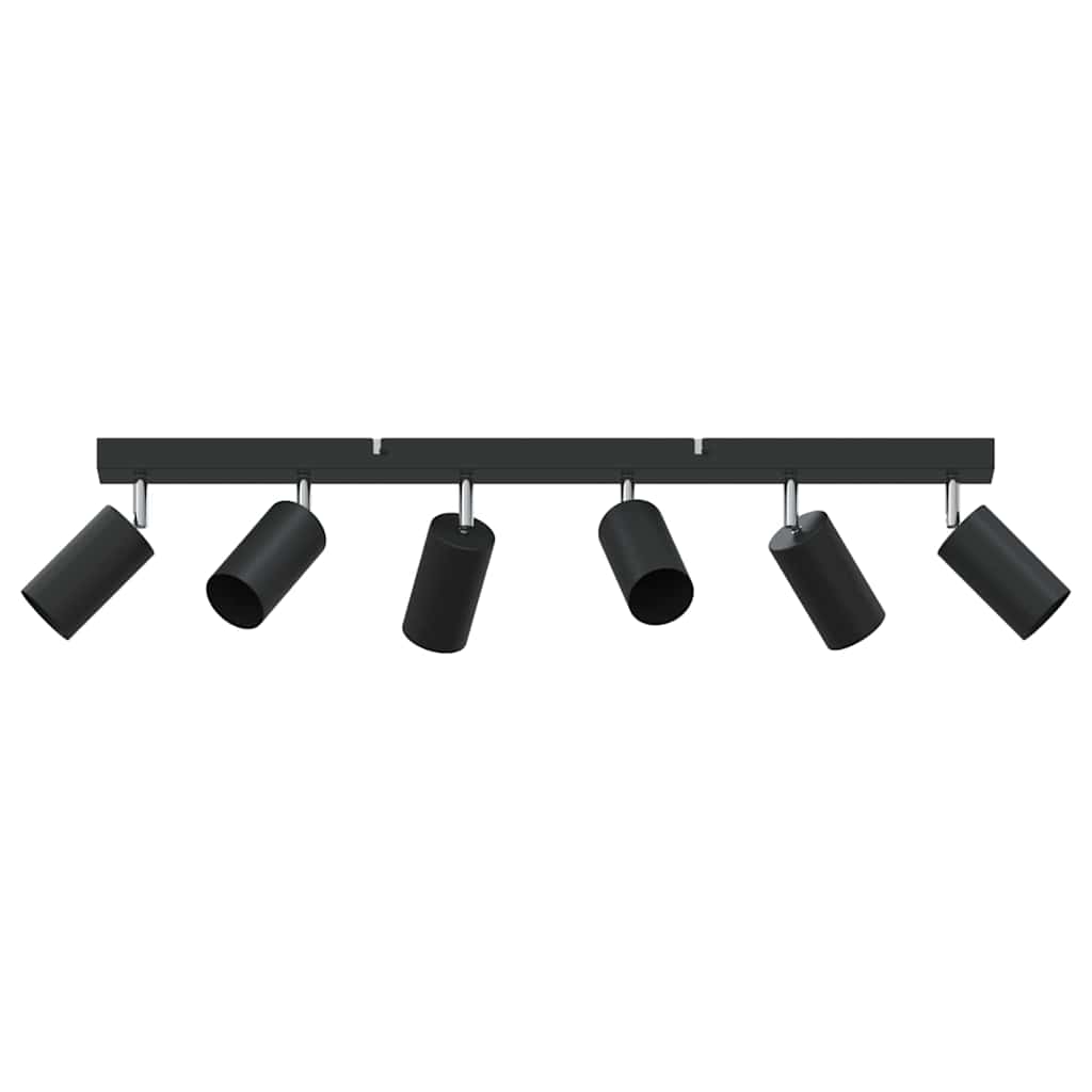 vidaXL Ceiling Spotlight with Spotlights Black 73 x 6 x 16 cm Metal 2