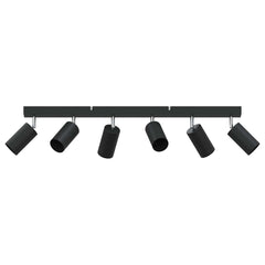 vidaXL Ceiling Spotlight with Spotlights Black 73 x 6 x 16 cm Metal 2