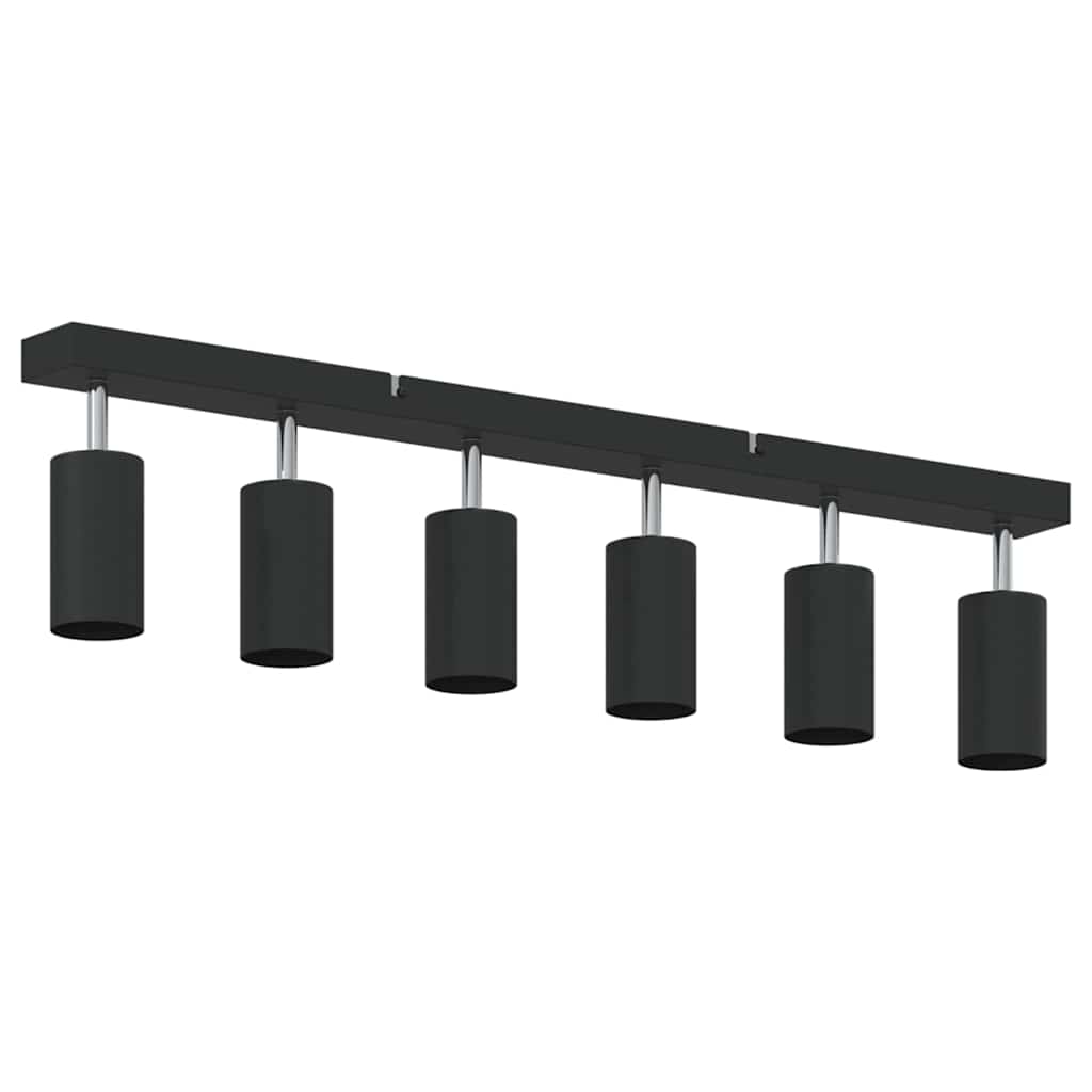 vidaXL Ceiling Spotlight with Spotlights Black 73 x 6 x 16 cm Metal 5