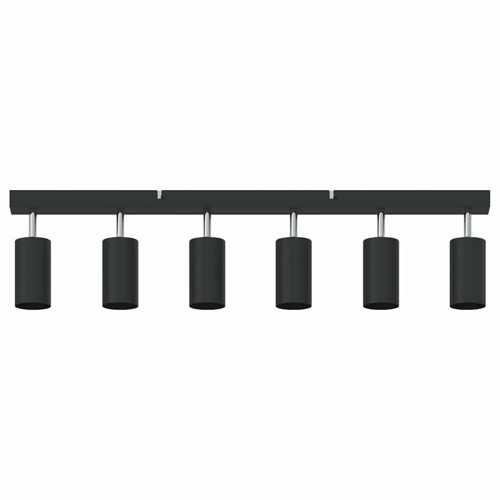 vidaXL Ceiling Spotlight with Spotlights Black 73 x 6 x 16 cm Metal 6
